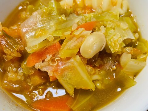 キャベツたっぷり野菜スープ
